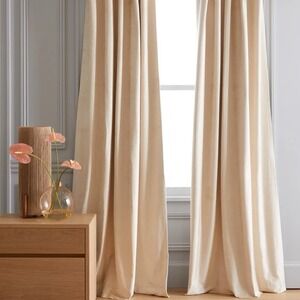 Quince Luster Velvet Blackout Curtain 48x96